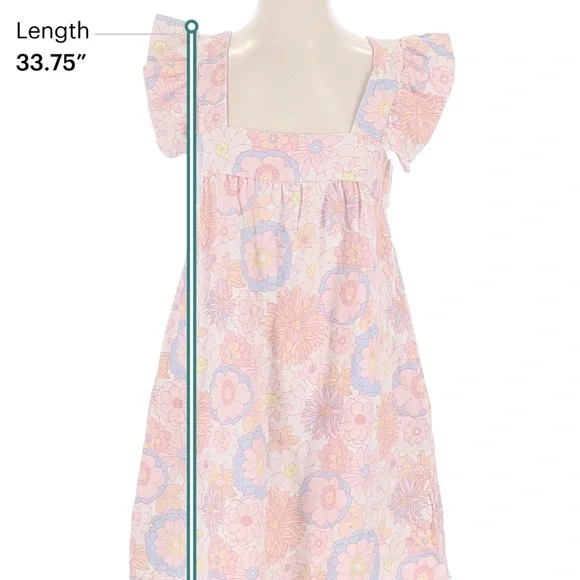 Tuckernuck Pink Floral Linen Cameron Dress Size S - Picture 5 of 7